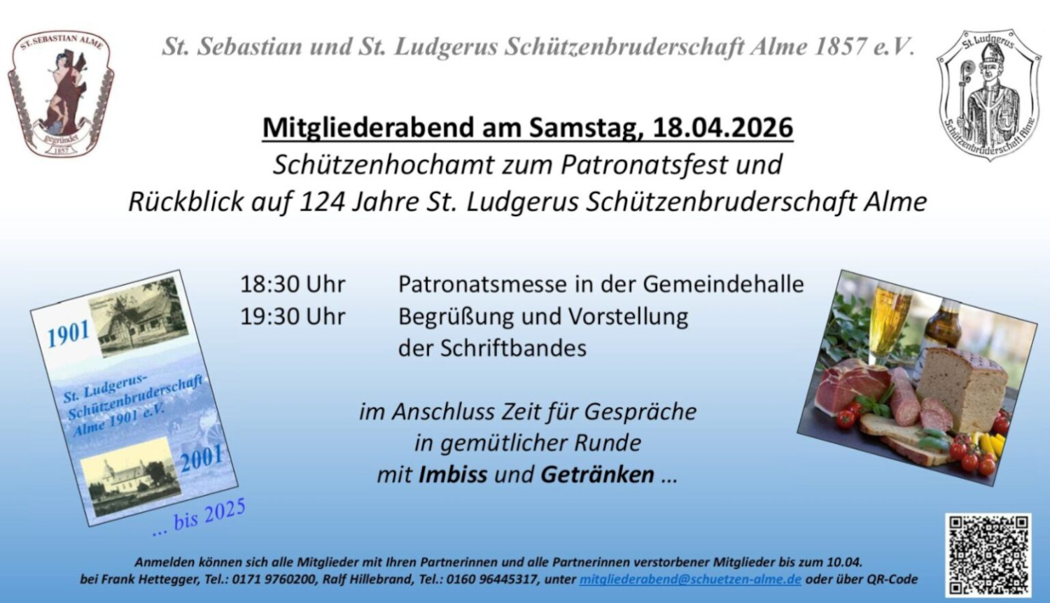 Patronatsmesse & Mitgliederabend mit Rückblick 124 Jahre St.Ludgerus Patronatsmesse & Mitgliederabend mit Rückblick 124 Jahre St.Ludgerus